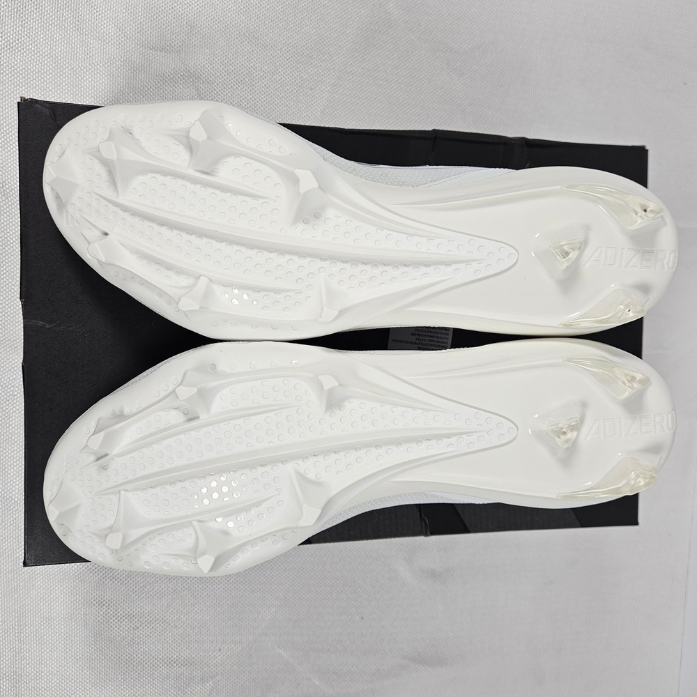 Adidas Adizero Electric Football Cleats White Silver IE4374 Mens 12.5 New - Picture 5 of 6